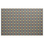Blue Geometric Mitte Century Stoff (Fat Quarter (45,7 x 55,9 cm))