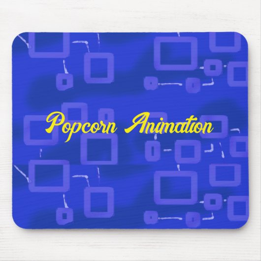 Blue Geometric Mousepad (Vorne)