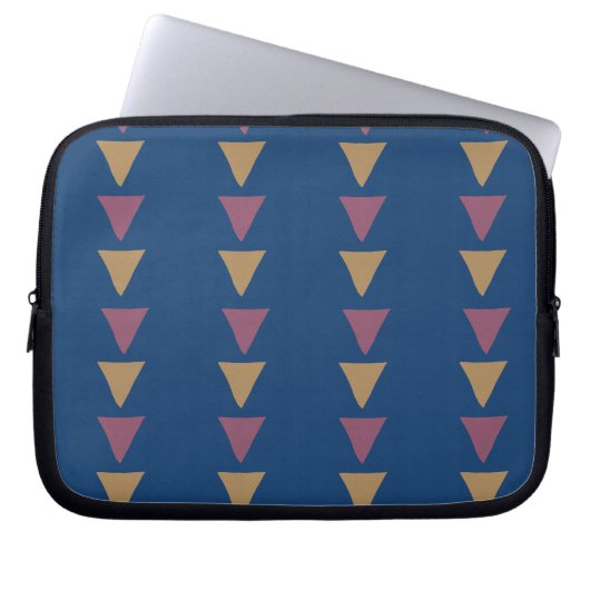 Blue Geometric Notebook Case (Vorderseite)