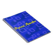 Blue Geometric Notizblock (Rechte Seite)