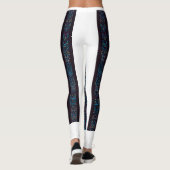 Blue Geometric Pattern Leggings  (Rückseite)
