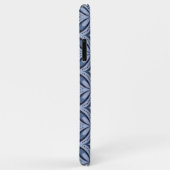 Blue Geometric Pattern Retro Style Case-Mate iPhone Hülle (Hinten/Rechts)