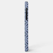 Blue Geometric Pattern Retro Style Case-Mate iPhone Hülle (Hinten/Links)