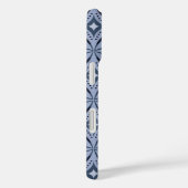 Blue Geometric Pattern Retro Style Case-Mate iPhone Hülle (Rückseite / Rechts)