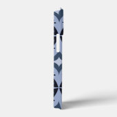 Blue Geometric Pattern Retro Style Case-Mate iPhone Hülle (Rückseite / Rechts)