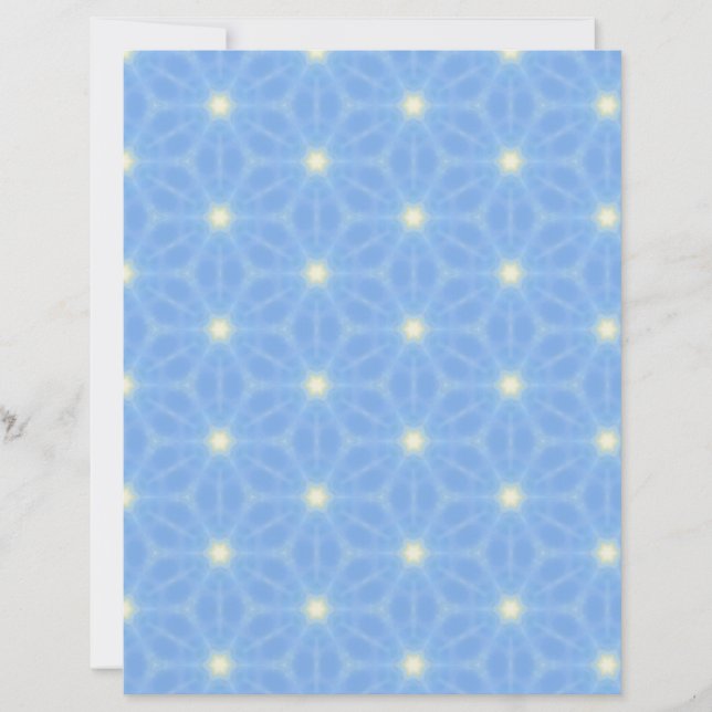 Blue Geometric Scrapbook Paper (Vorderseite)