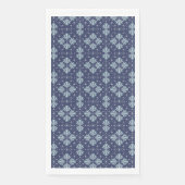 Blue Geometric shapes Pattern  Serviette (Vorderseite)