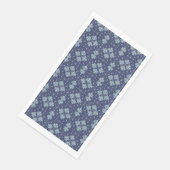 Blue Geometric shapes Pattern  Serviette (Ecke)