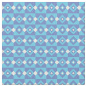 Blue Geometric Stoff (Nahaufnahme)