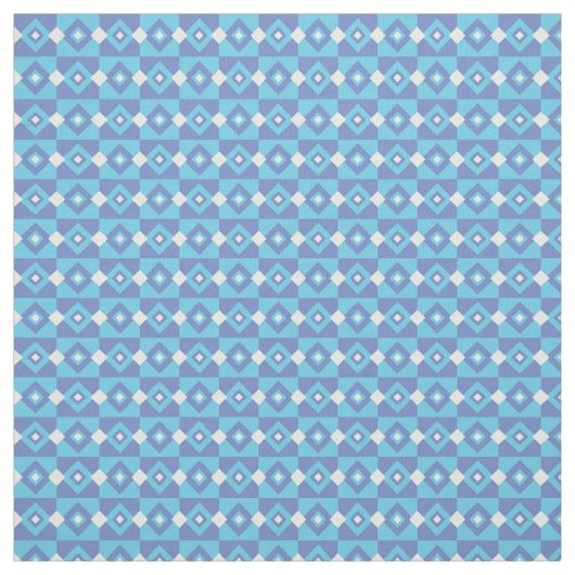 Blue Geometric Stoff (Muster)