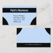 Blue Geometric Visitenkarte (Vorne/Hinten)