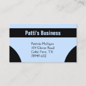 Blue Geometric Visitenkarte (Vorderseite)