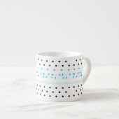 Blue Geometrie Espressotasse (Vorderseite Rechts)