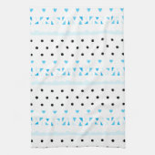 Blue Geometrie Handtuch (Vertikal)