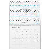 Blue Geometrie Kalender (Feb 2026)