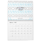Blue Geometrie Kalender (Feb 2027)