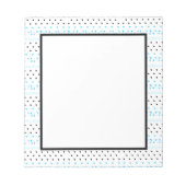 Blue Geometrie Notizblock (Vorderseite)