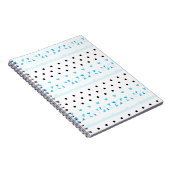 Blue Geometrie Notizblock (Rechte Seite)
