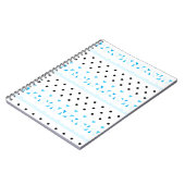 Blue Geometrie Notizblock (Linke Seite)