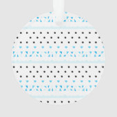 Blue Geometrie Ornament (Rückseite)