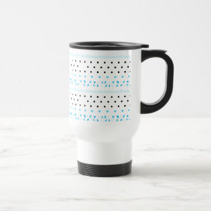 Blue Geometrie Reisebecher