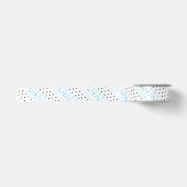 Blue Geometrie Satinband (Vorderseite)