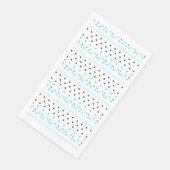 Blue Geometrie Serviette (Ecke)