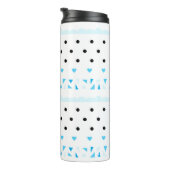 Blue Geometrie Thermosbecher (Nach rechts gedreht)