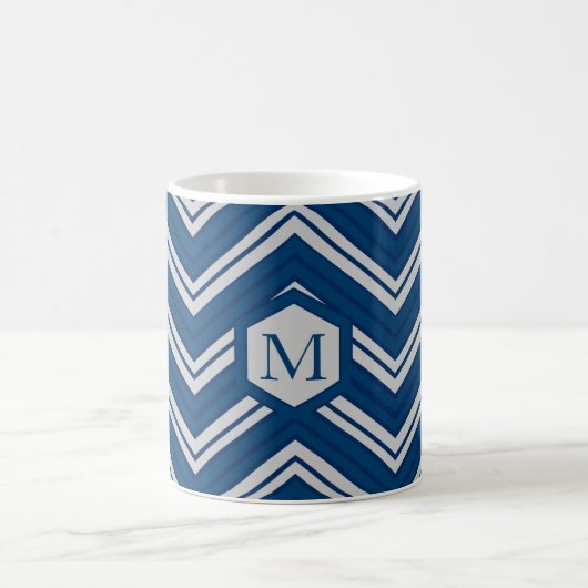 Blue Geometry Collection Kaffeetasse (Mittel)