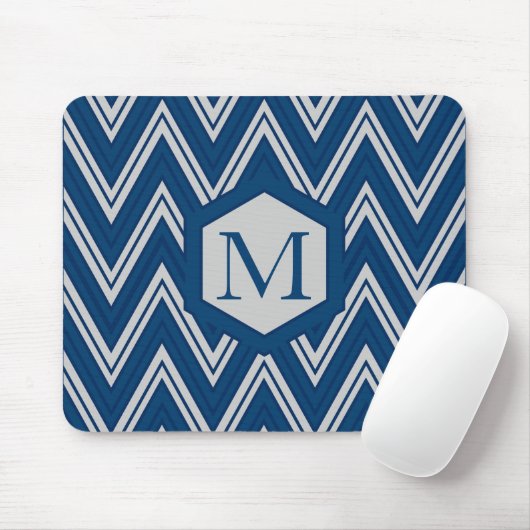 Blue Geometry Collection Mousepad (Mit Mouse)