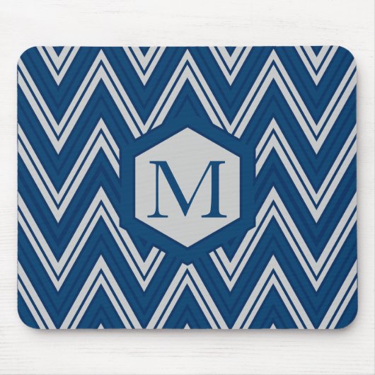 Blue Geometry Collection Mousepad (Vorne)
