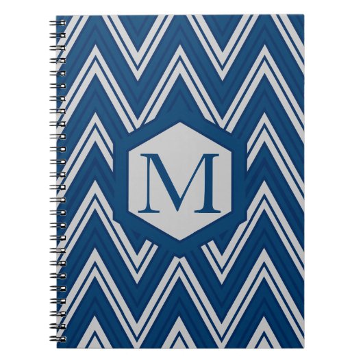 Blue Geometry Collection Notizblock (Vorderseite)