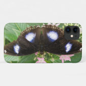 Blue Gepunktet Butterfly iPhone Case (Rückseite (Horizontal))