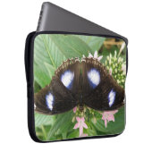 Blue Gepunktet Butterfly Laptop Sleeve (Vorne Rechts)
