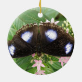 Blue Gepunktet Butterfly Ornament (Hinten)