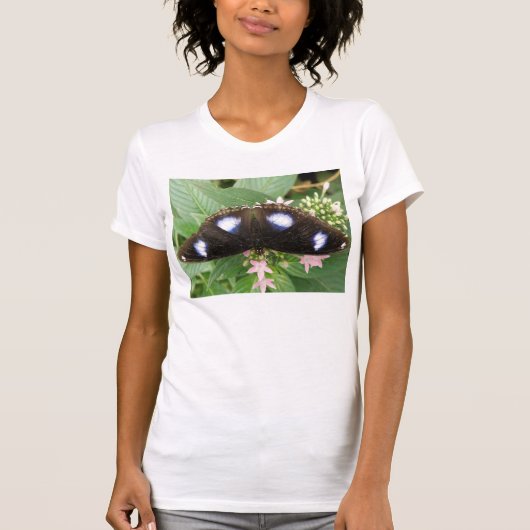 Blue Gepunktet Butterfly T Shirt (Vorderseite)
