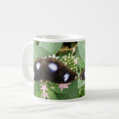Blue Gepunktet Butterfly Tasse (Vorderseite Links)