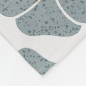 Blue Geranium Blume Romantisches Muster. Fleecedecke (Ecke)