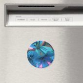 Blue Geraniums Magnet (In Situ (Geschirrspüler))