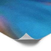 Blue Geraniums Poster (Ecke)