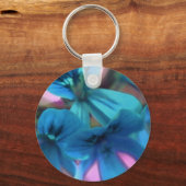 Blue Geraniums Schlüsselanhänger (Vorderseite)
