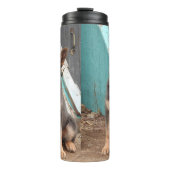 Blue German Shepherd Puppy Thermosbecher (Vorderseite)