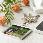 Blue German Shepherd Schlüsselanhänger (Seite)