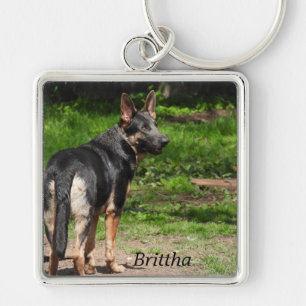 Blue German Shepherd Schlüsselanhänger