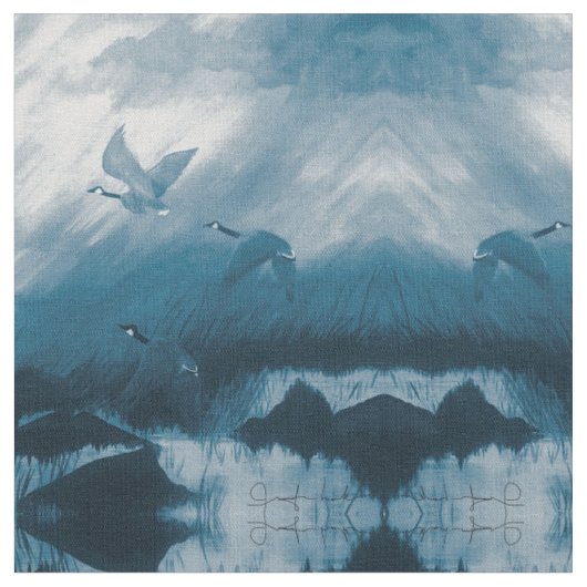 Blue Gese Stoff (Nahaufnahme)