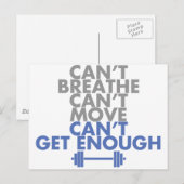 Blue "Get Enough" Postkarte (Vorne/Hinten)