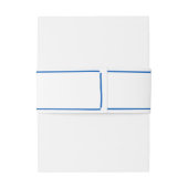 Blue Gezeichnet Together Wedding Einladungsbanderole (Rückseitenbeispiel)