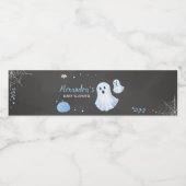 Blue Ghost eine kleine Boo Baby Dusche Wasserflaschenetikett (Einzelnes Label)