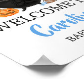 Blue Ghost Halloween Baby Braut Willkommen Poster (Ecke)