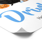 Blue Ghost Halloween Baby ist Brauereigetränke Poster (Ecke)